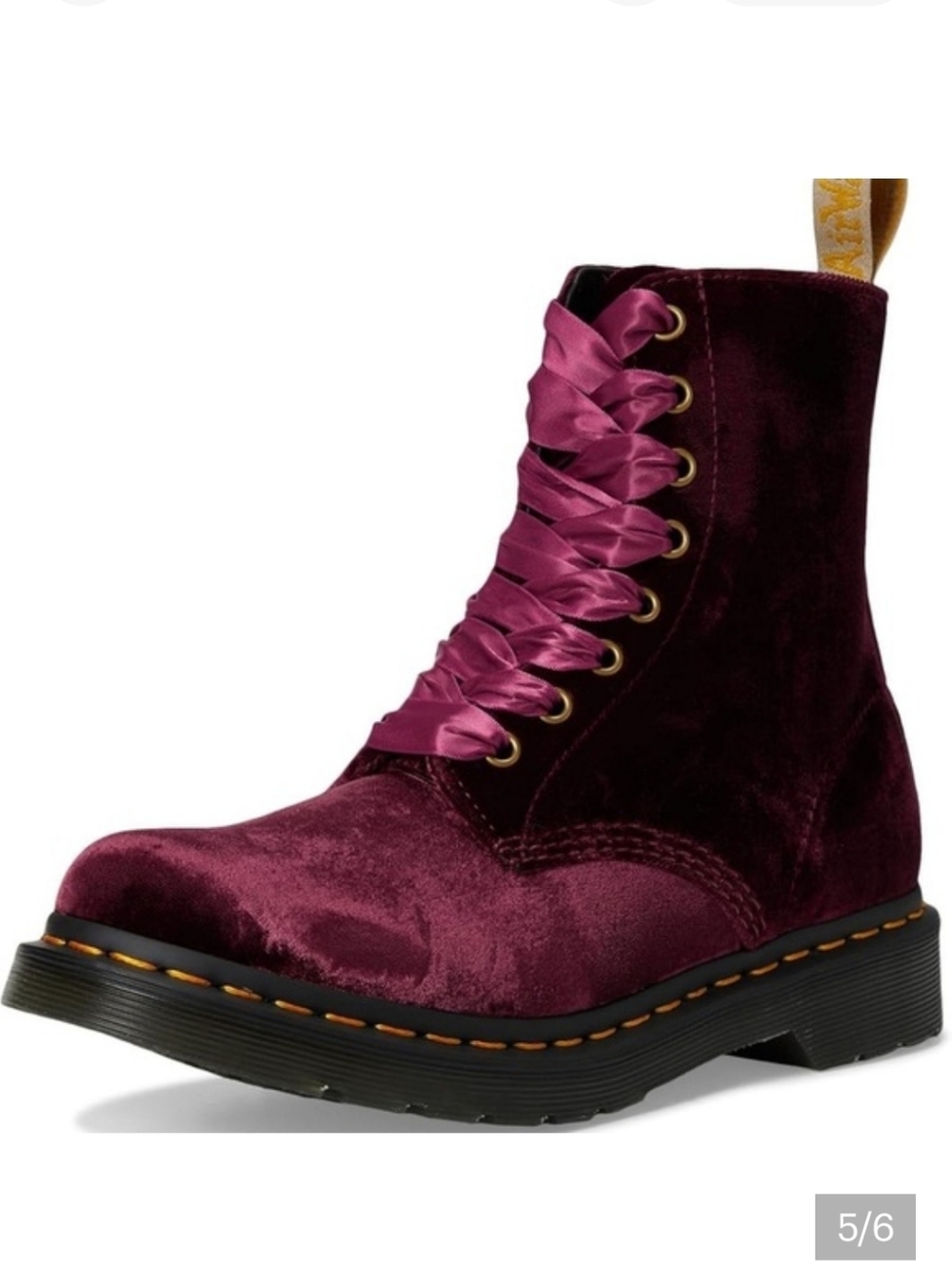 Dr. Martens Vegan 1460 Pascals In Cherry Red 🍒
